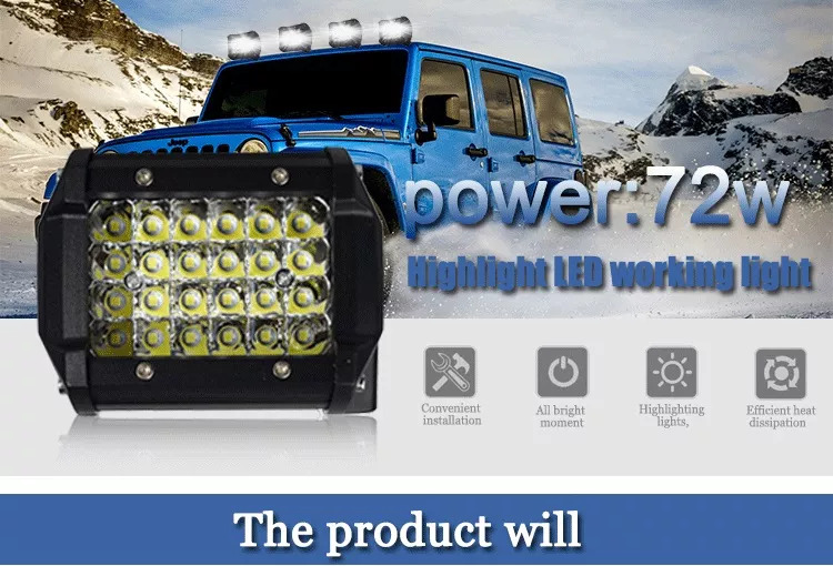 4 inch LED Work Light Bar